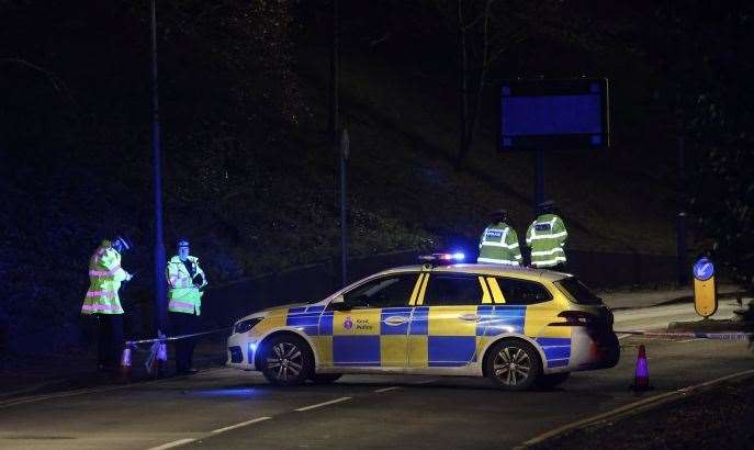 Police were called to the A2070 Kennington Road, in Willesborough near Ashford after a pedestrian was hit by a car. Picture: UKNIP