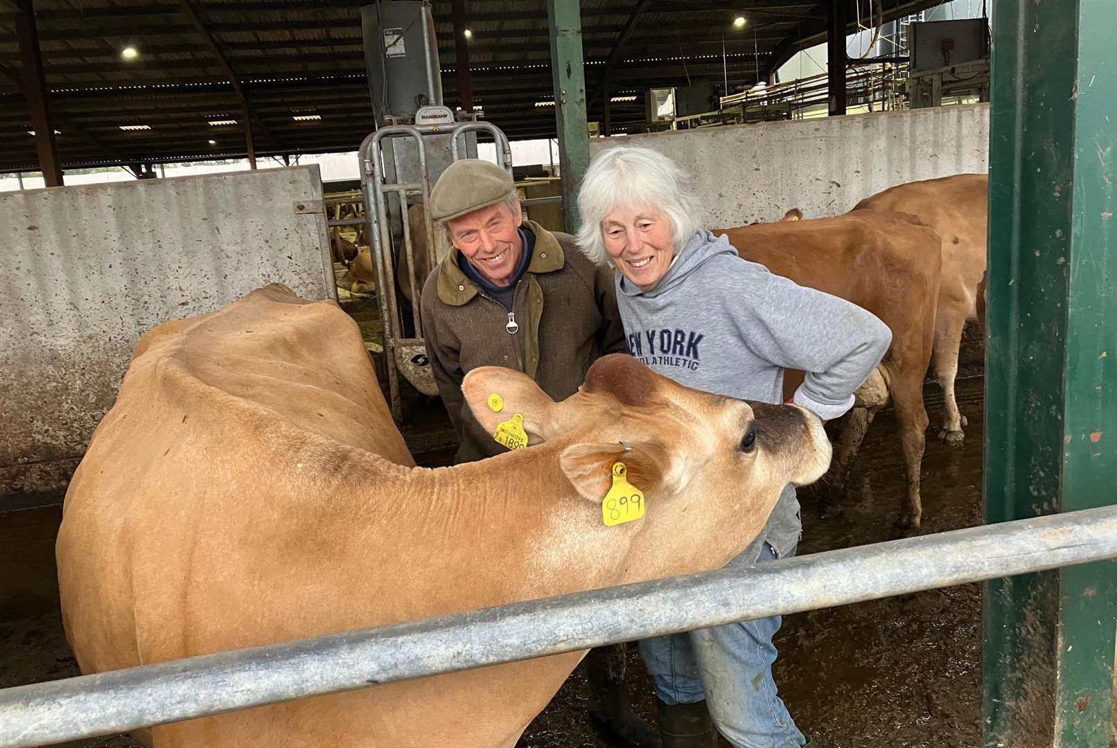 Michael and Rosemary Sargent on their farm near Biddenden