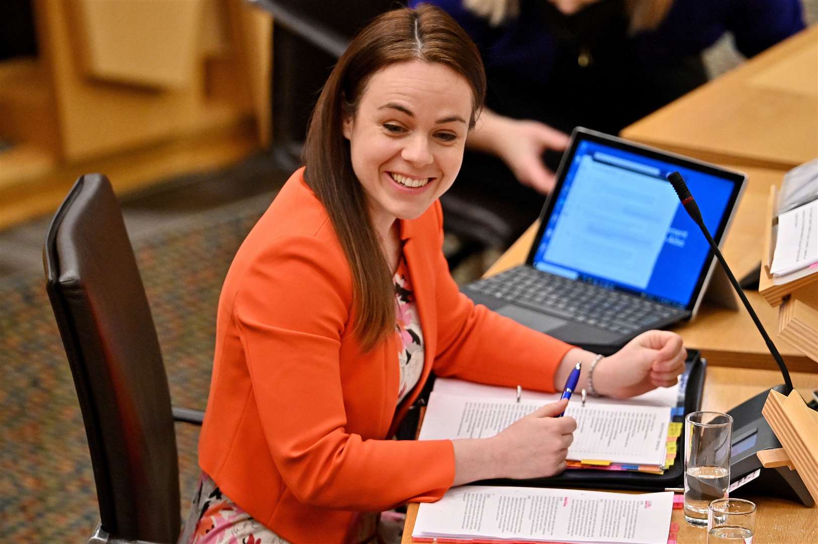 Finance Secretary Kate Forbes delivers the Scottish Budget to the Scottish Parliament