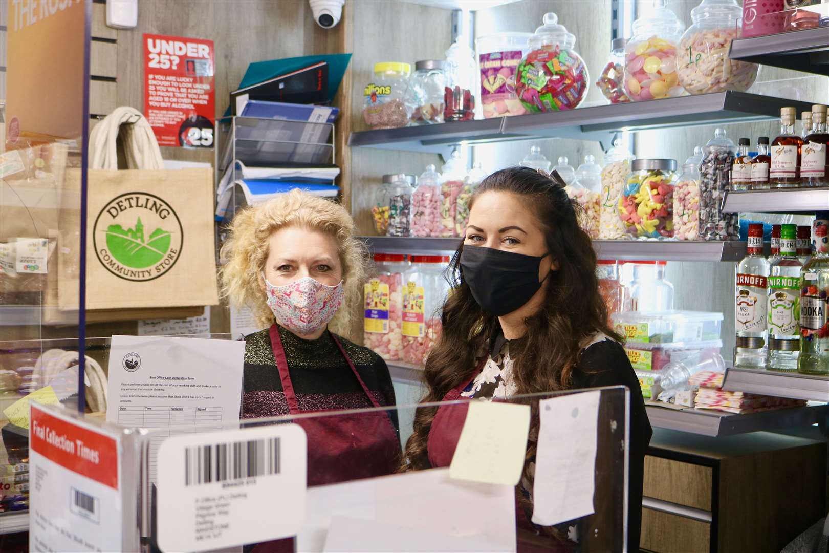 Store manager Lou Reed and shop assistant Terri Rhodes