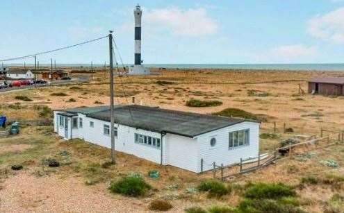 The current house in Dungeness will be replaced if the plans are approved. Picture: Guy Hollaway