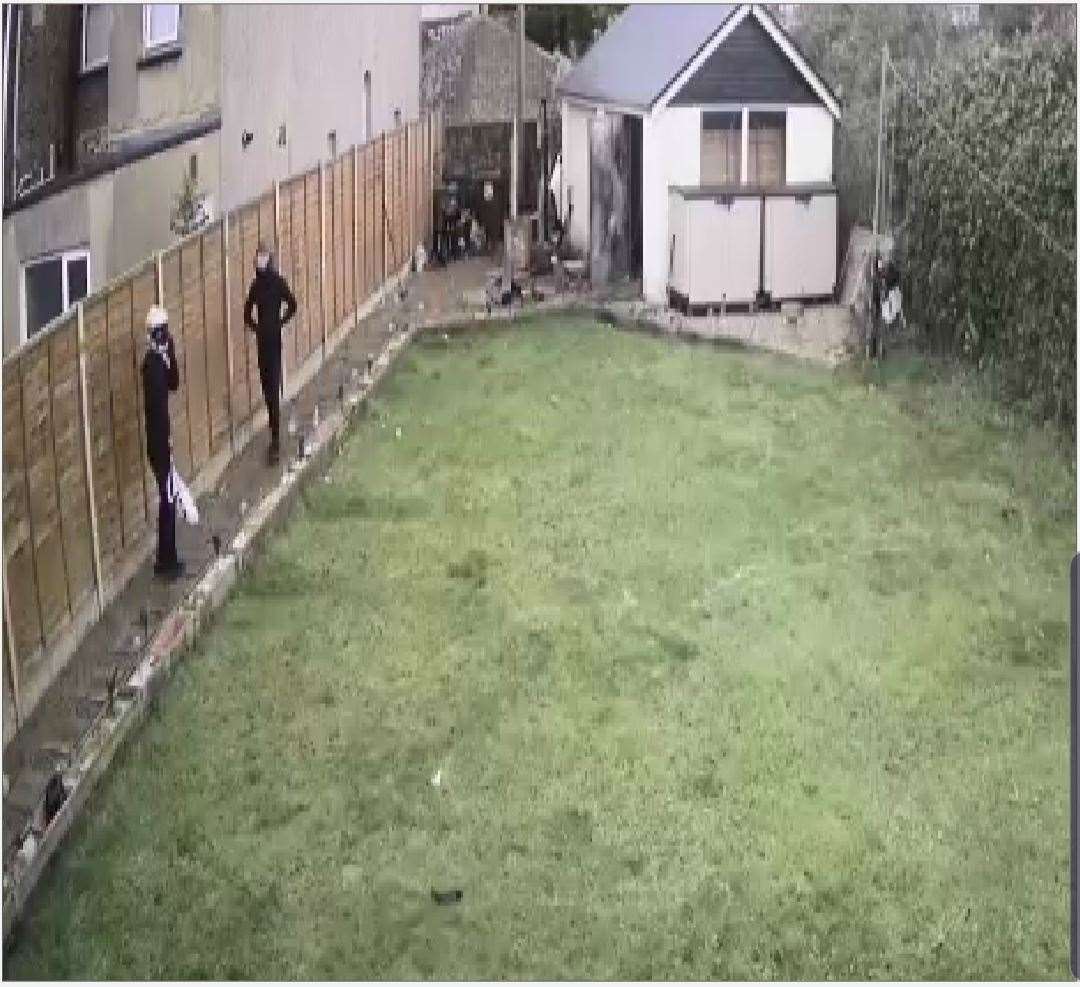 Burglars were captured on CCTV in Fiveash Road, Gravesend (20899546)