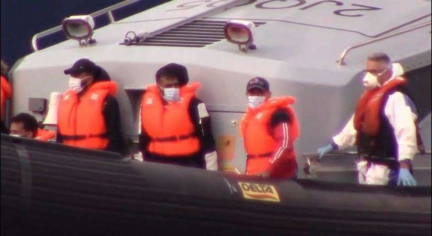 74 migrants were picked up crossing the channel today. Photo: Chris Johnson
