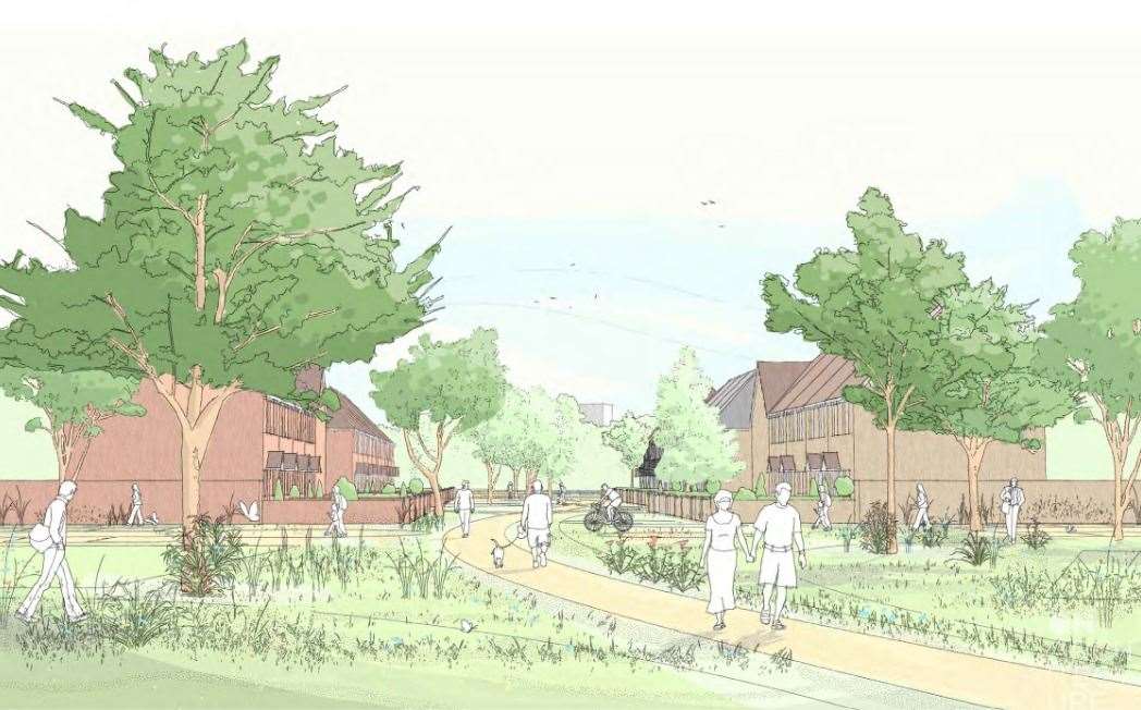 Developers Trenport want to build 380 homes on land in Tonge near Sittingbourne. Picture: Swale council planning document