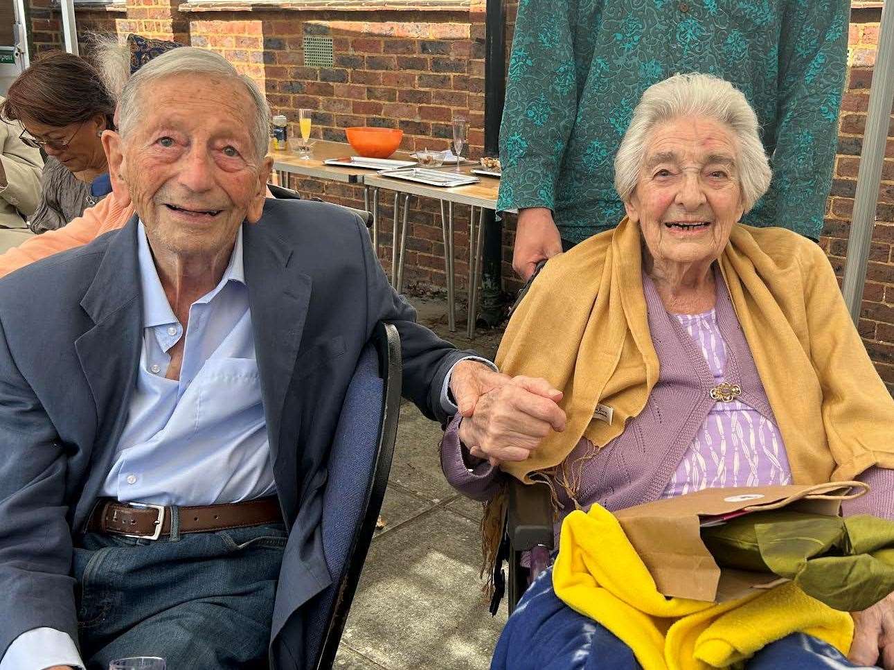 Tony and Hazel Fasey celebrating their 75th wedding anniversary. Picture: Paul Fasey