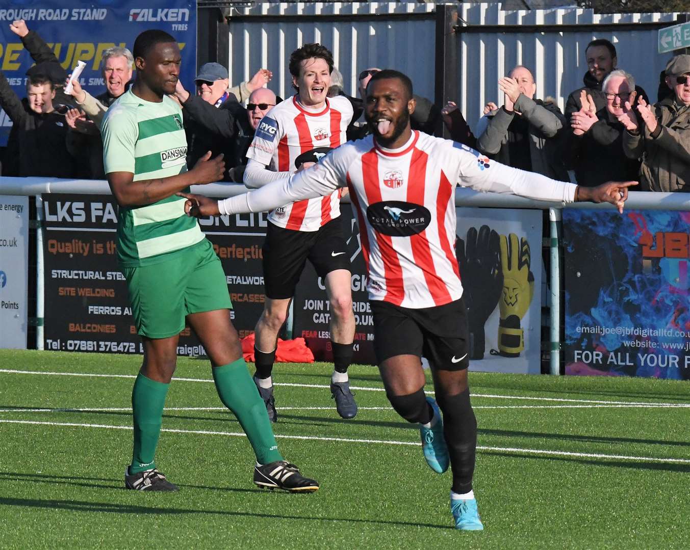 Sheppey striker Warren Mfula has hit back at the detractors. Picture: Marc Richards