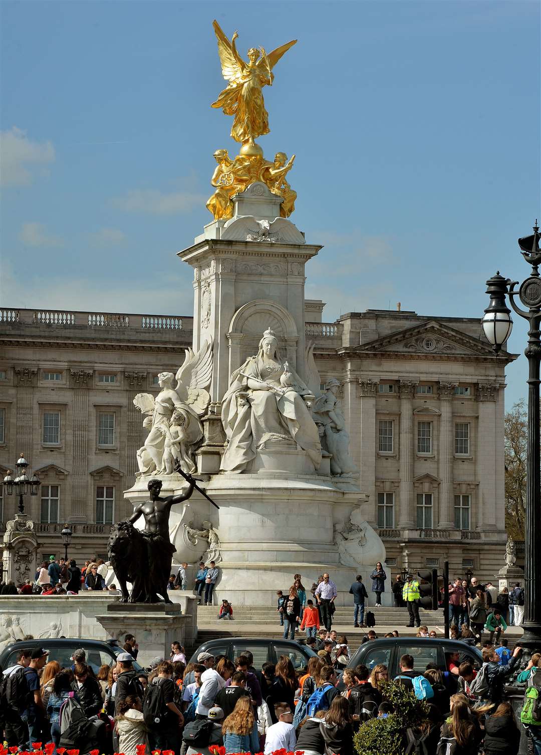 The Queen Victoria Memorial in front of Buckingham Palace (John Stillwelll/PA)