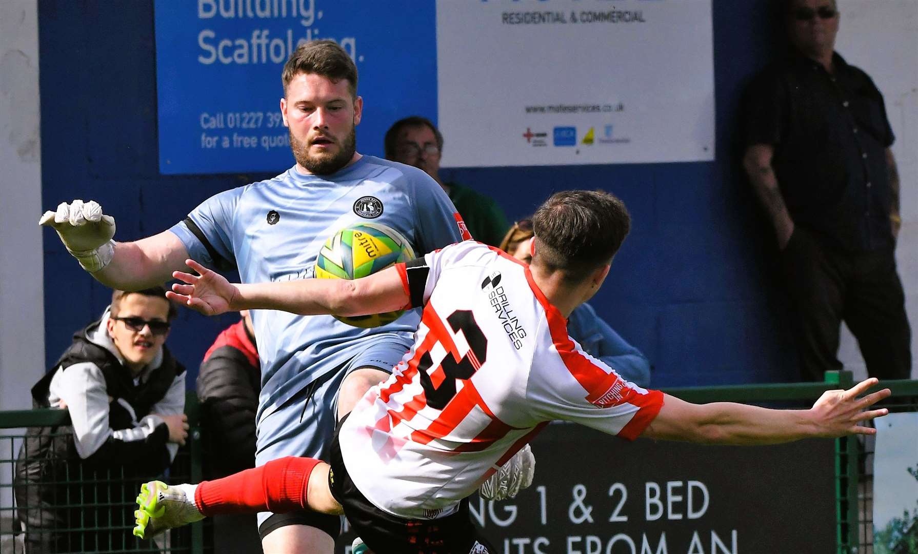 Harry Brooks - kept a clean sheet against Ashford Town (Middlesex). Picture: Marc Richards