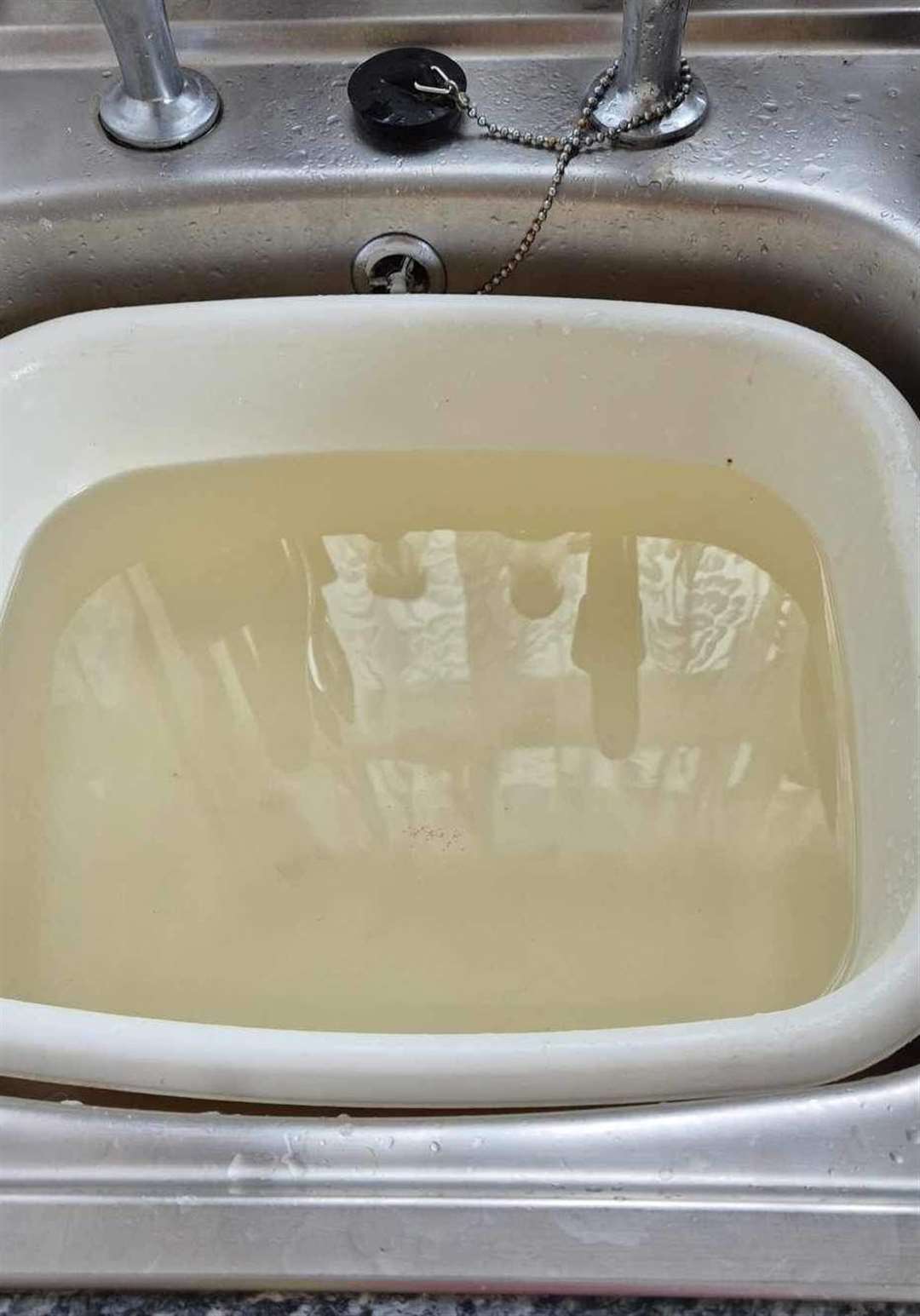 One resident, of Warden Road, Rochester has brown and murky tap water