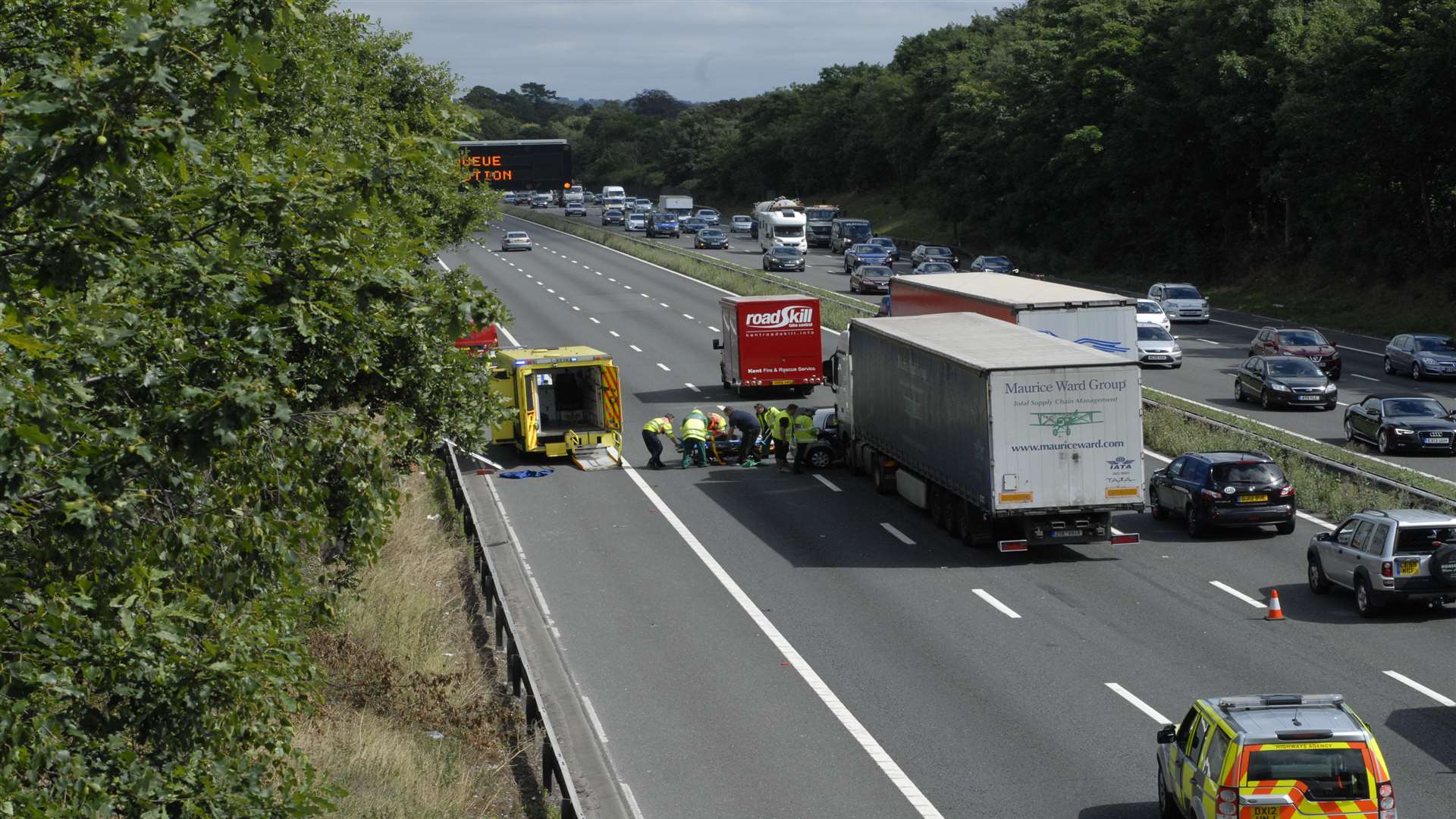 The scene of the crash. Picture:Jeff Morris