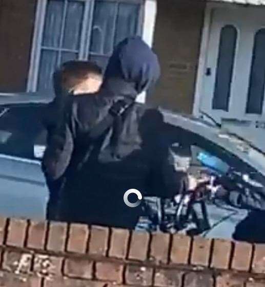 Youngsters on bikes in Aylesford