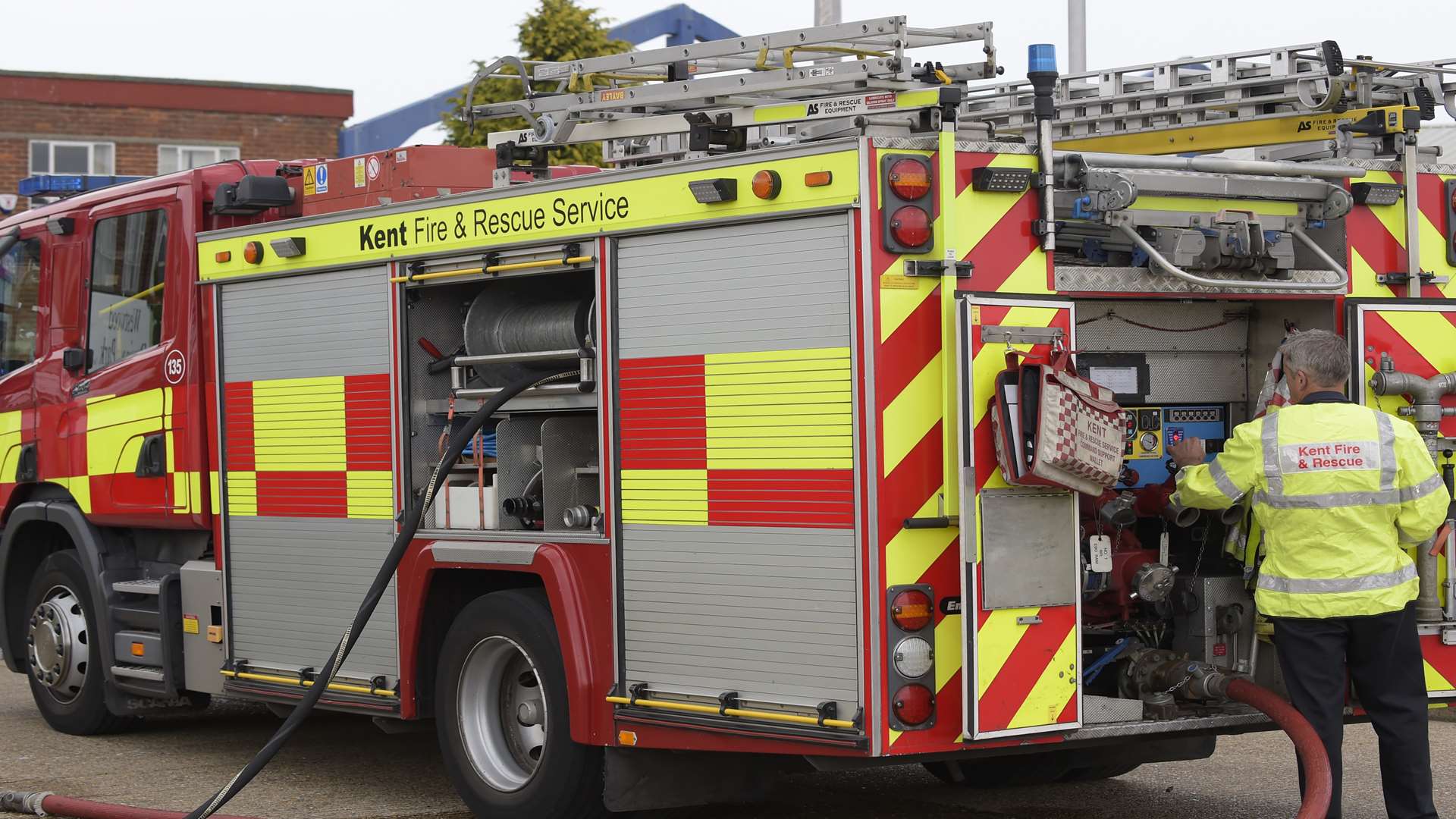 Thanet firefighters battled flames on the hottest day. Library picture