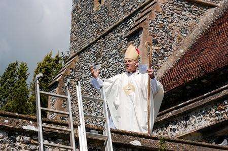 Solar panels at Alkham Church