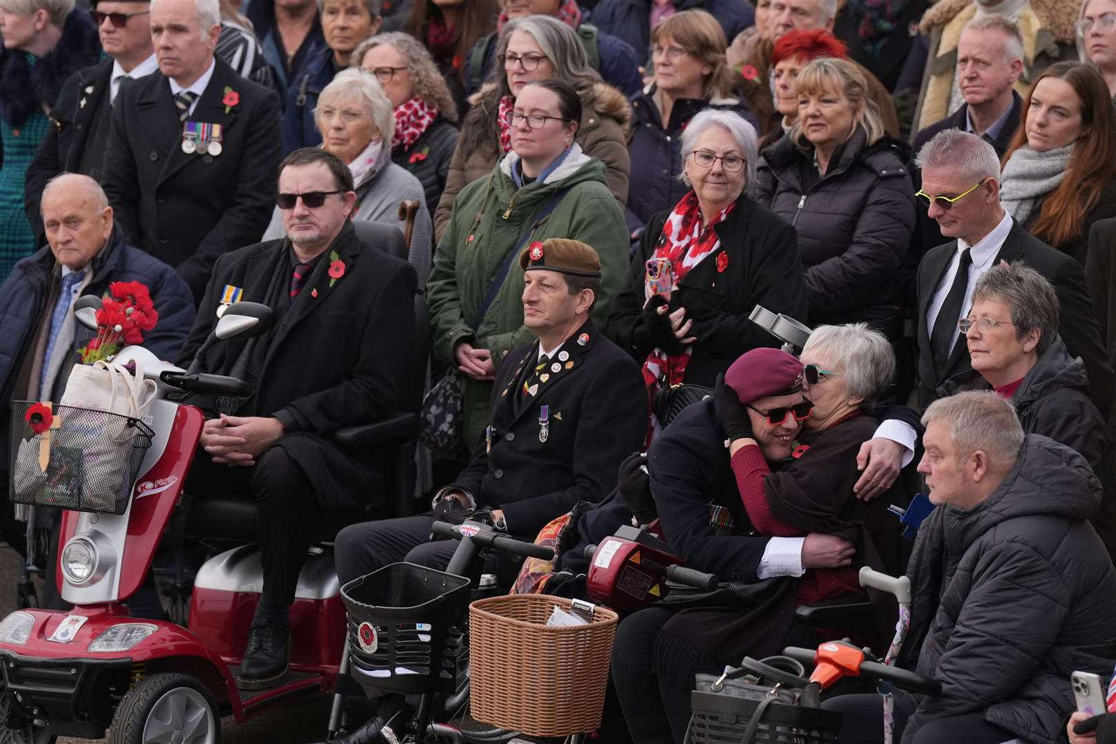 Hundreds of people attended the ceremony (Jacob King/PA)