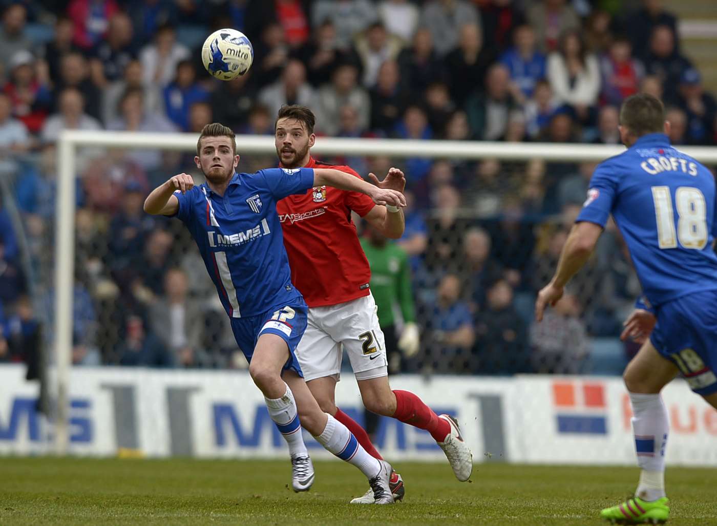 Rory Donnelly takes on Aaron Martin during Saturday's goalless draw Picture: Barry Goodwin