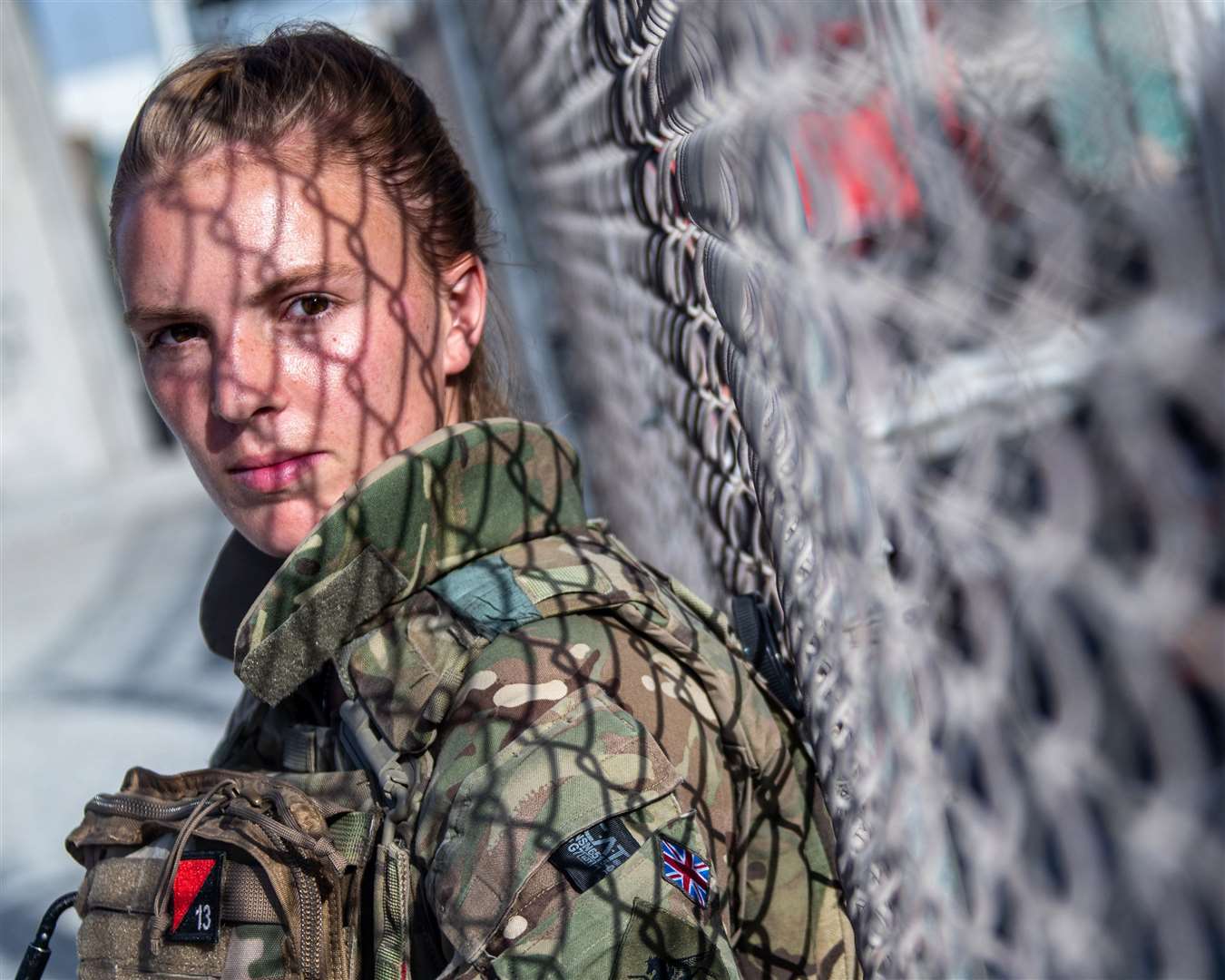 2nd Lt Molly Firth, a member of the 63 sqn of the UK Armed Forces, in Kabul (LPhot Ben Shread/MoD/PA)