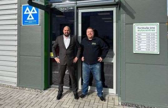 A new Formula One Autocentre has opened in Tonbridge - pictured left is Jack, regional manager, with Adam, the new centre manager