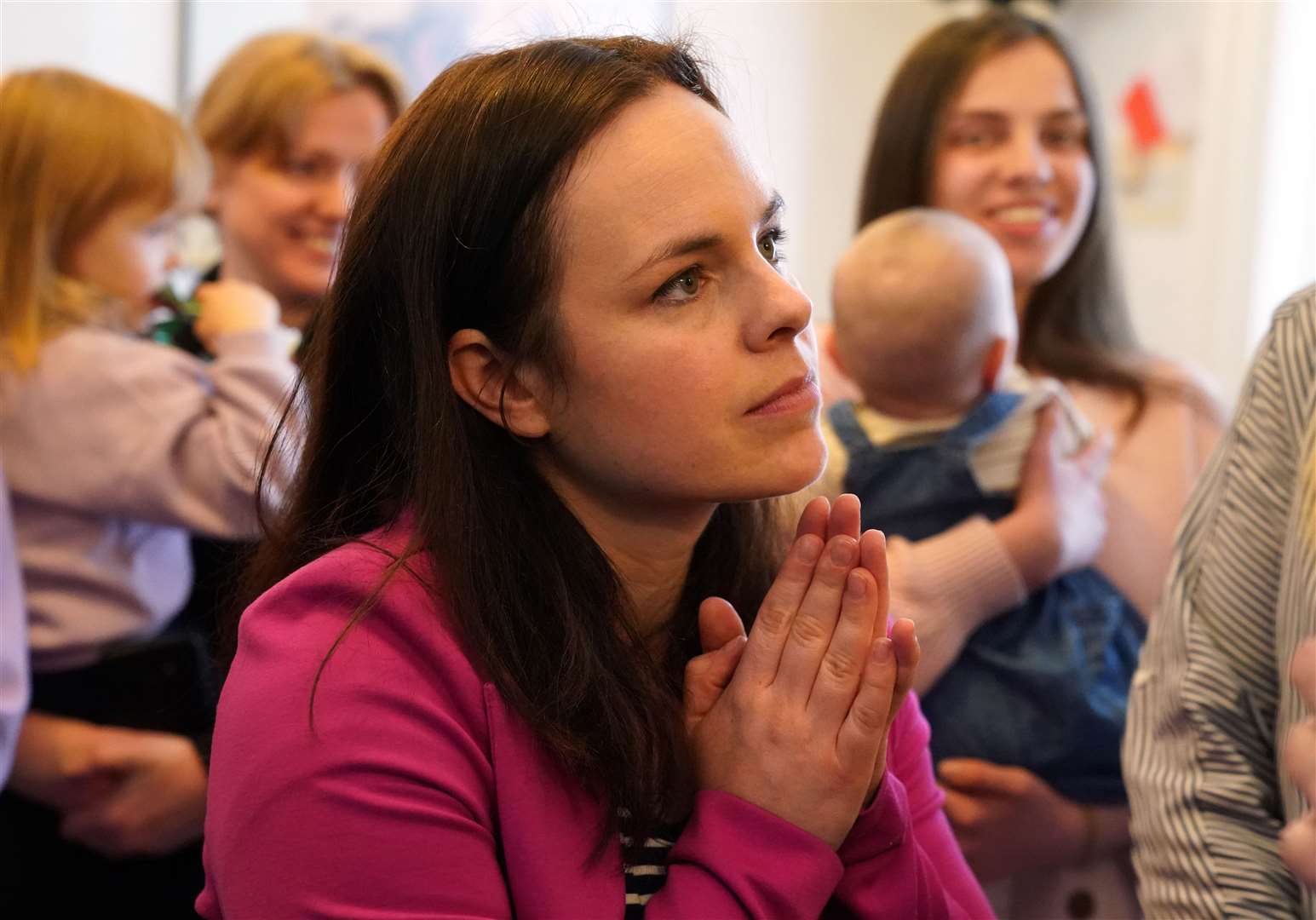 Kate Forbes issued a statement on the A9 on Friday (Andrew Milligan/PA)