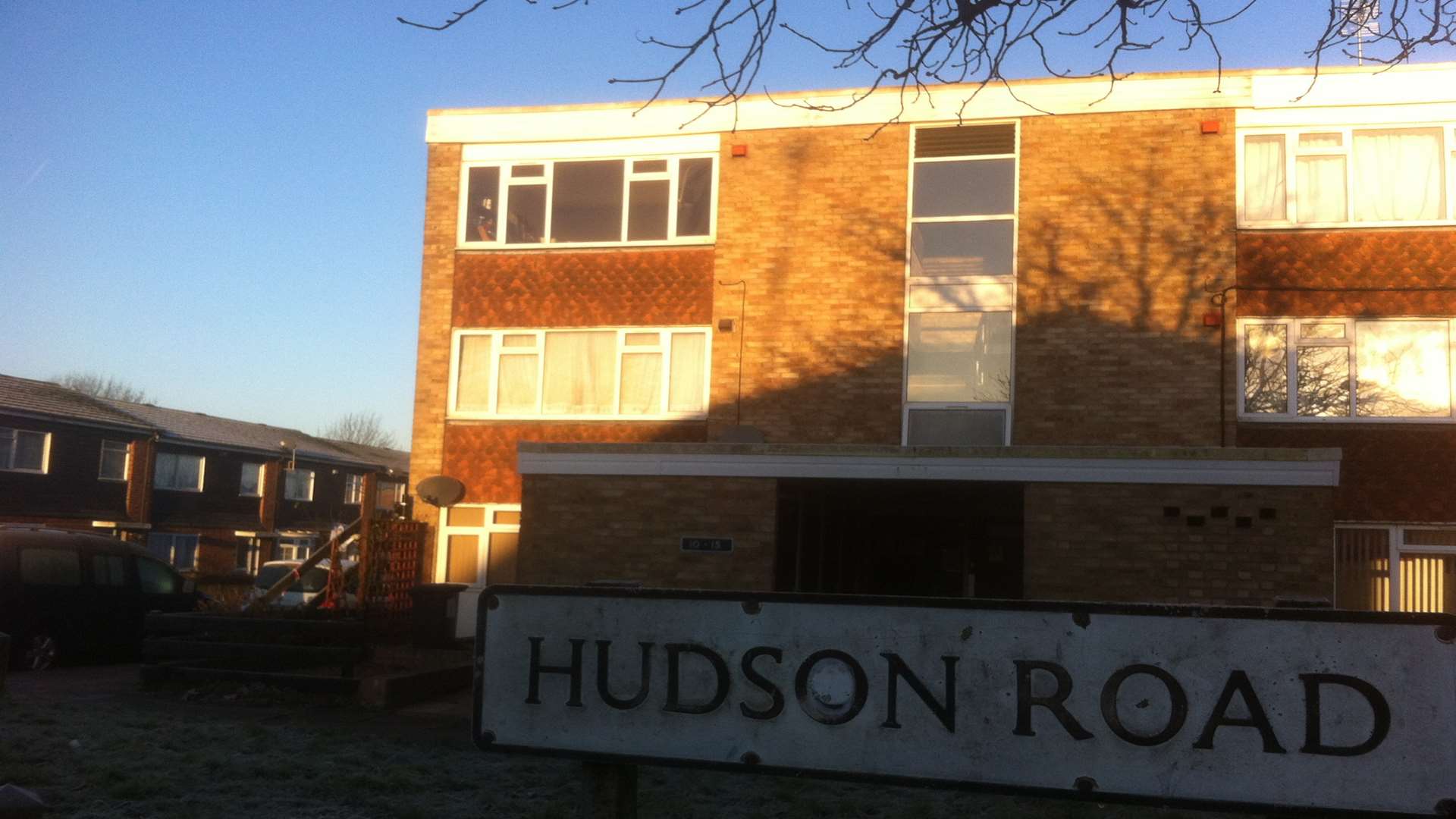 Fire is thought to have broken out in this top floor flat