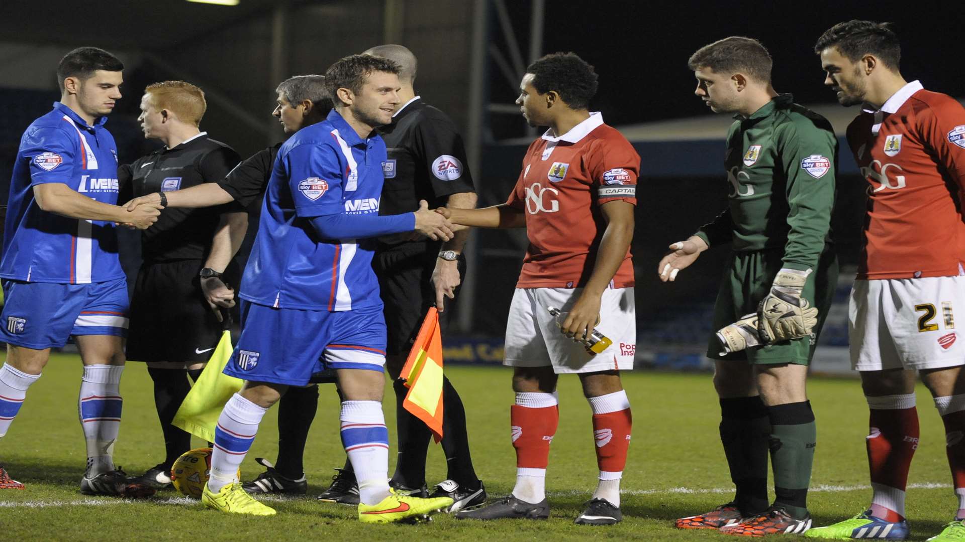 The second leg between Gills and Bristol City will be live on Sky. Picture: Barry Goodwin