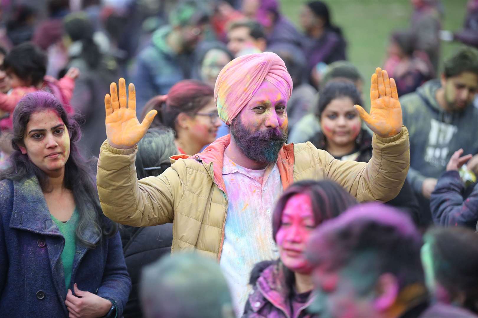 Sunday saw the Holi Festival of Colours come to Dartford. Picture: Andy Barnes