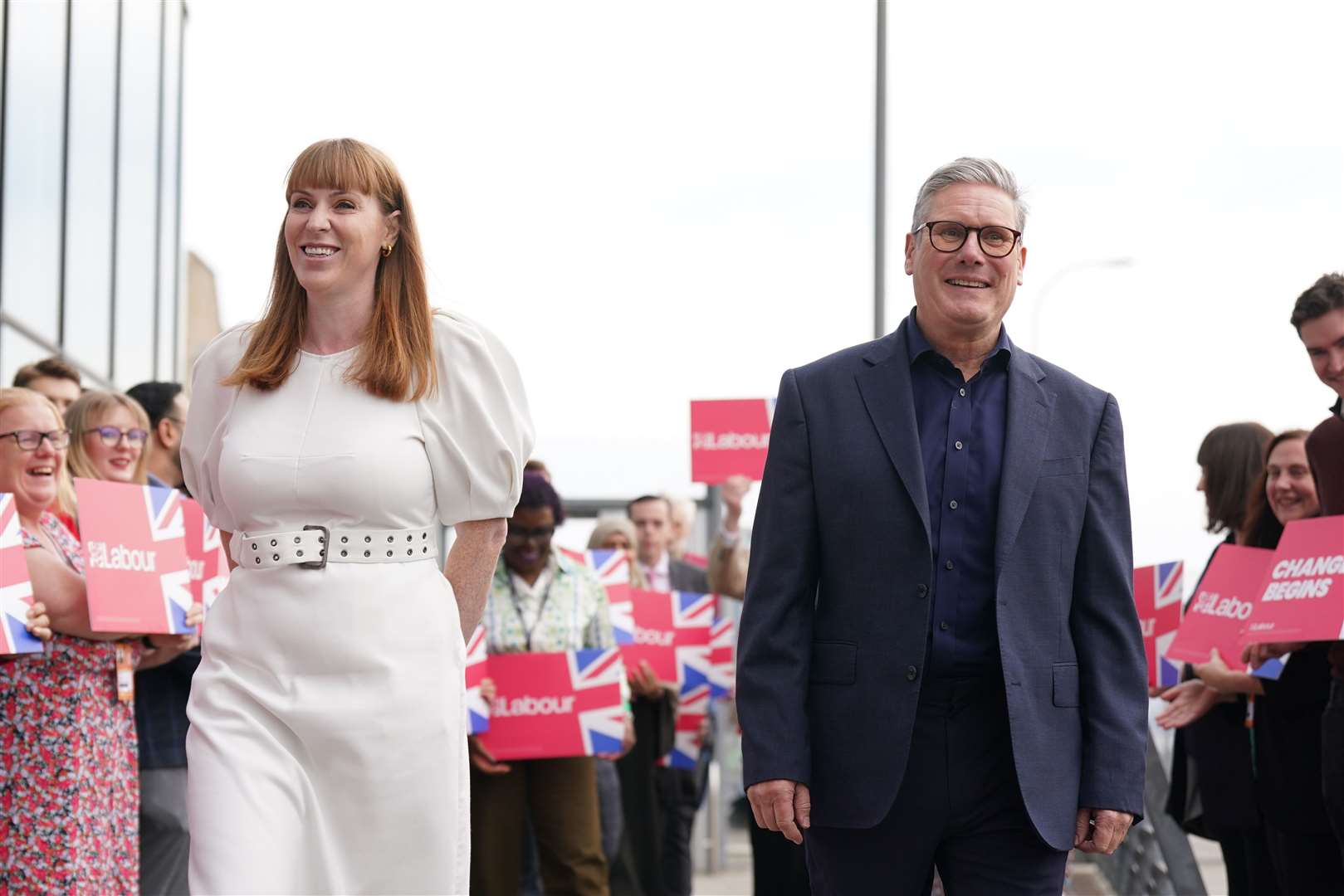 Prime Minister Sir Keir Starmer and Deputy Prime Minister Angela Rayner, arriving ahead of the Labour Party Conference in Liverpool. Picture date: Saturday, September 21, 2024.