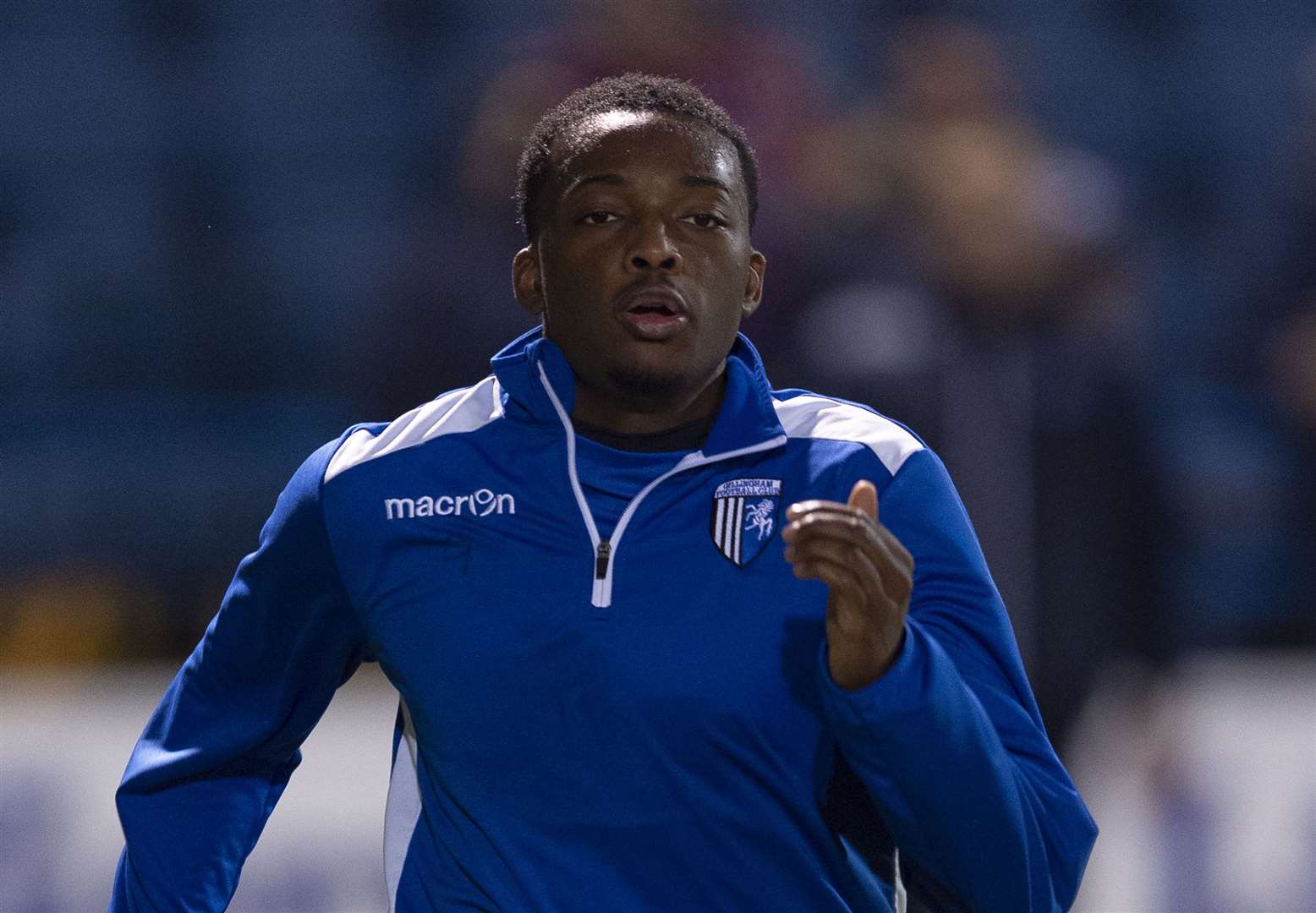 Matty Willock warmed up ahead of Gillingham's FA Cup match with Sunderland Picture: Ady Kerry