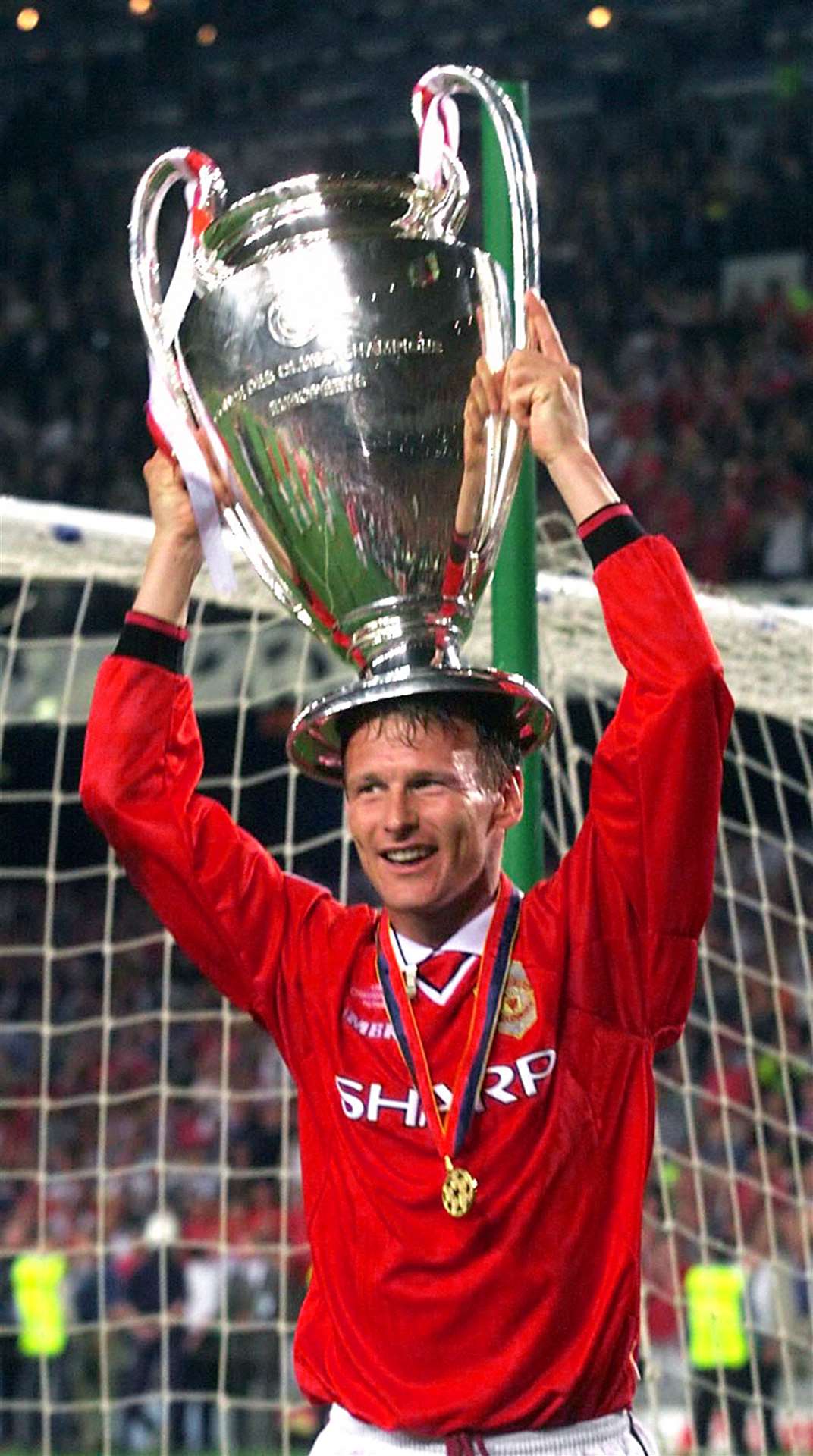 Manchester United won the 1999 Champions League after a late comeback, hailed as a metaphor alternative for turning the tide against Covid-19 (Owen Humphreys/PA)