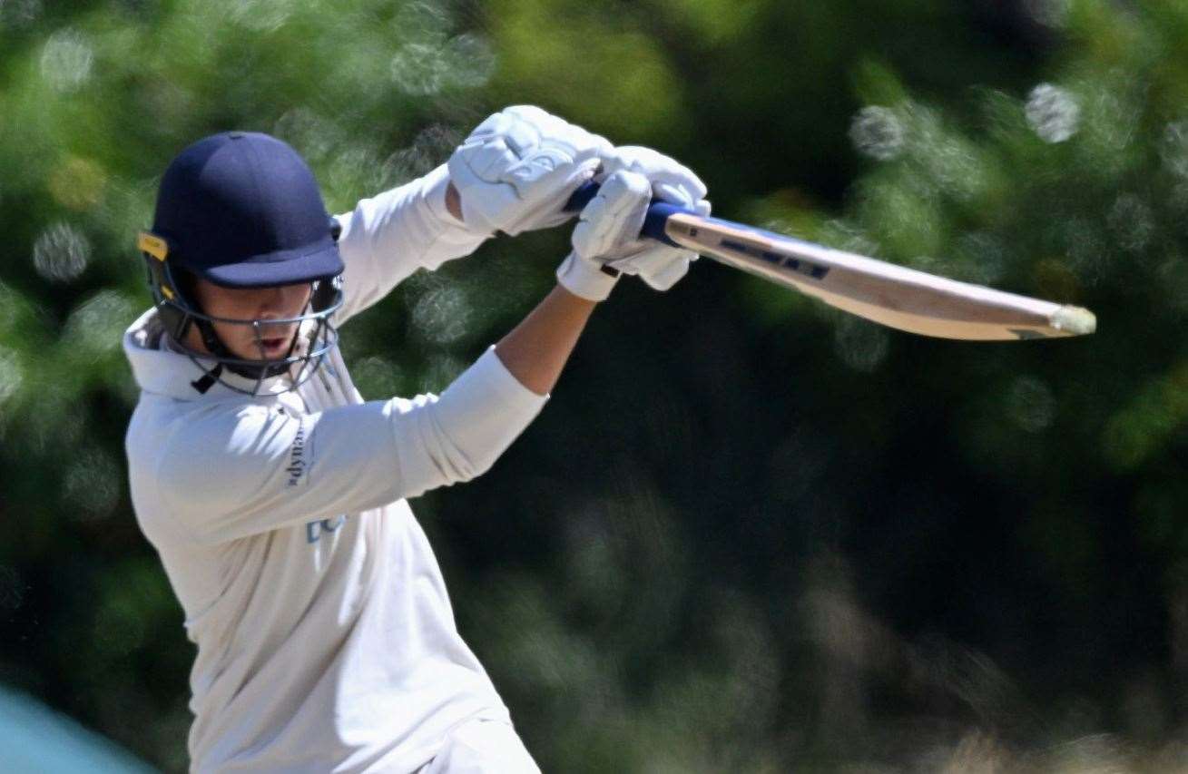 Josh Julian - hit 97 as St Lawrence & Highland Court saw off Sandwich Town. Picture: Keith Gillard