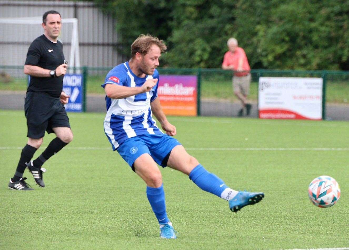 Jack Parter shoots for Herne Bay. Picture: James Aylward