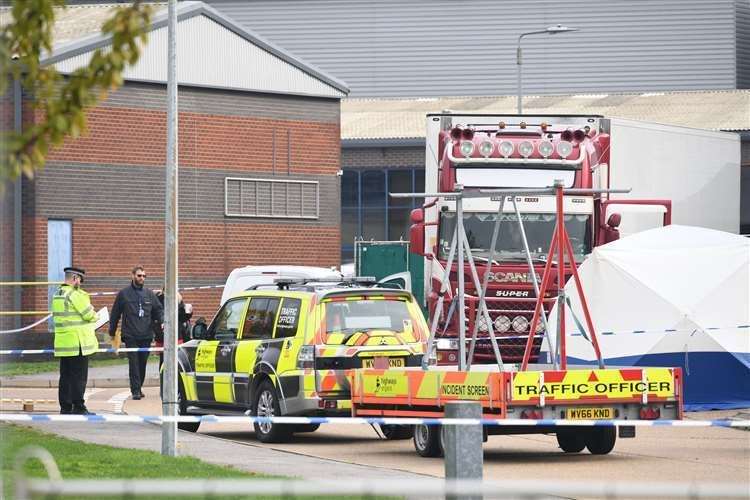 39 people were found dead in a lorry container near the Dartford Crossing last year