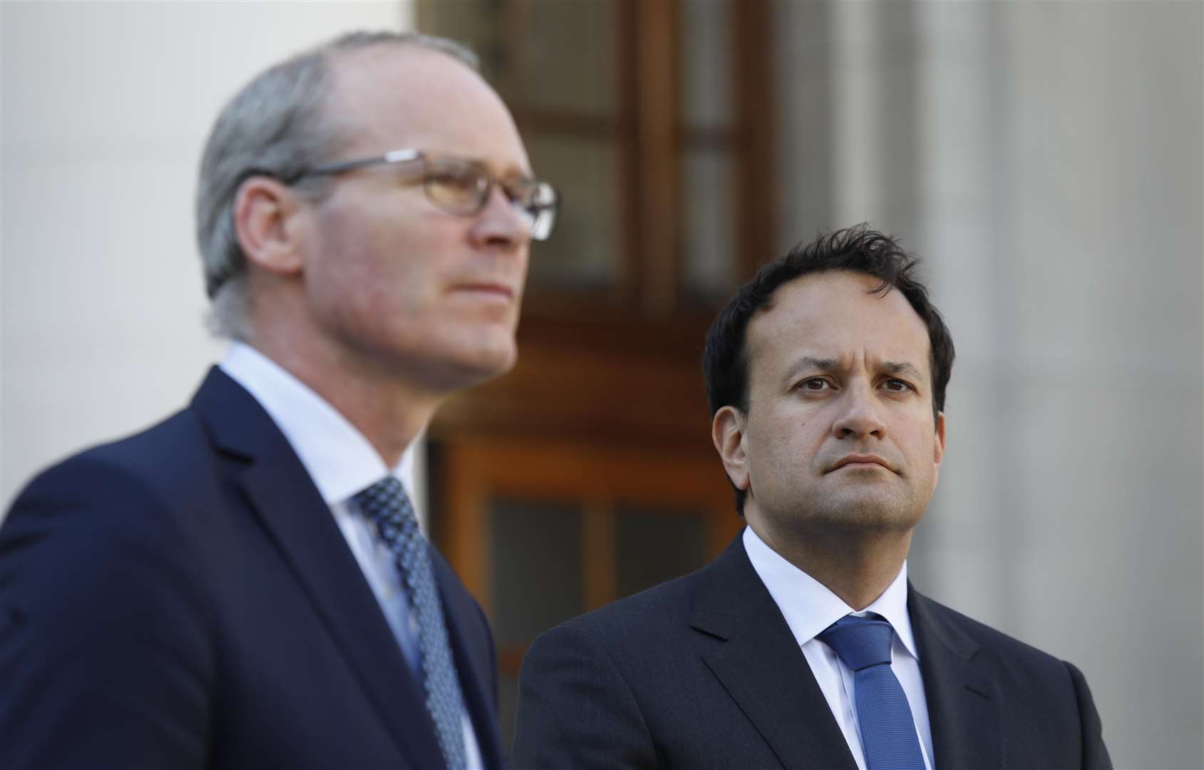 Leo Varadkar (right) and Simon Coveney (Leon Farrell/PA)