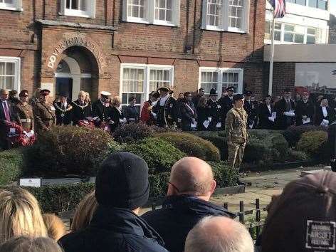 The Remembrance service in Dover. Picture Dover District Council