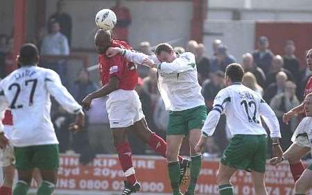 Action from Monday's match. Picture: MATT READING