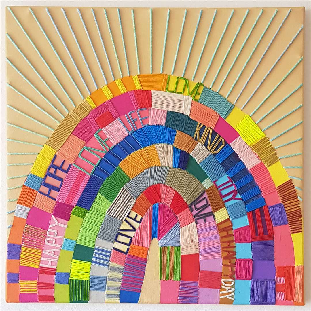 'Rainbow of Words' by Kate Towers at ArtSpring Gallery, Tonbridge