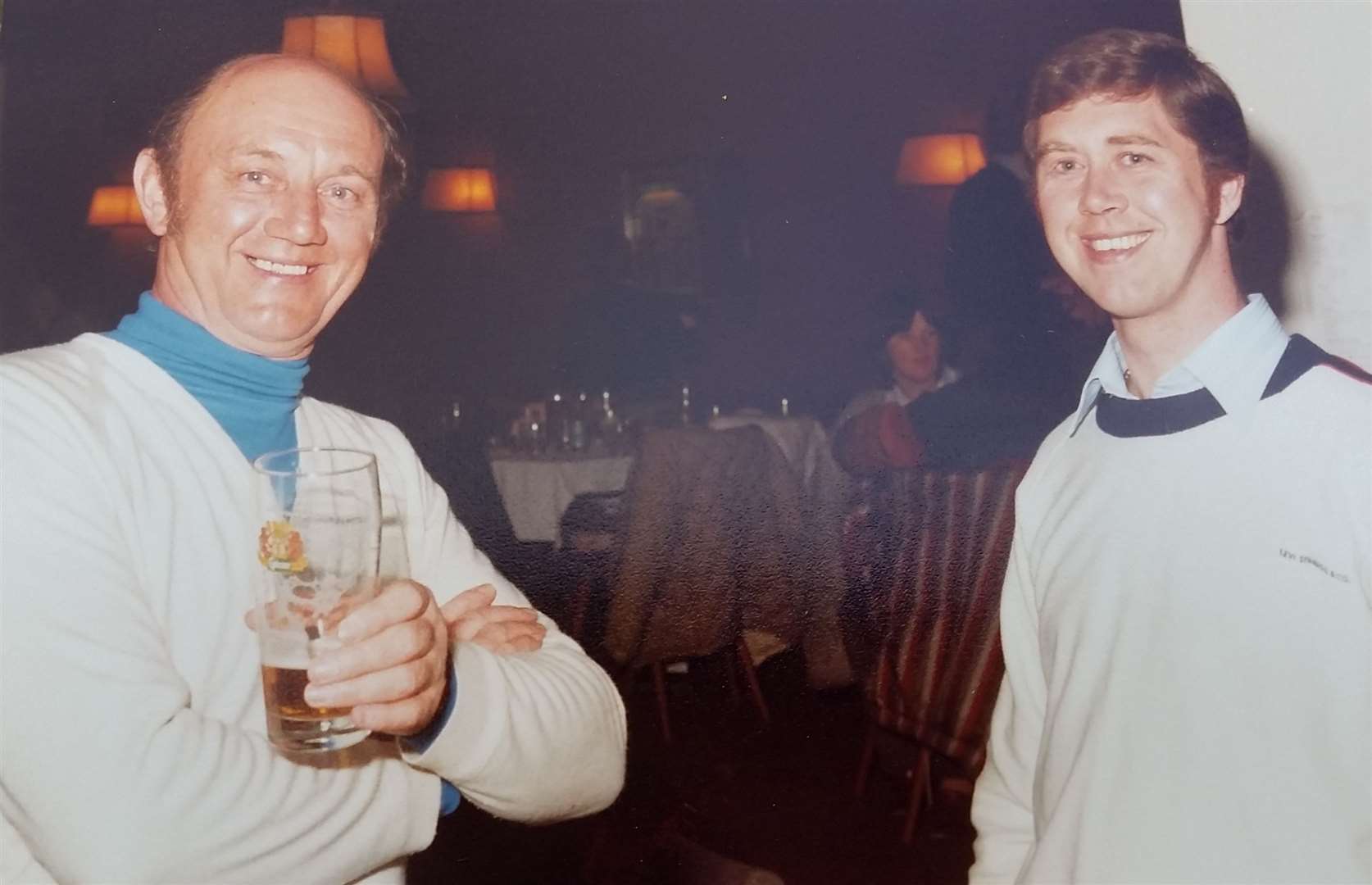 Gravesend tug engineer Dennis McCarthy with his son Terry