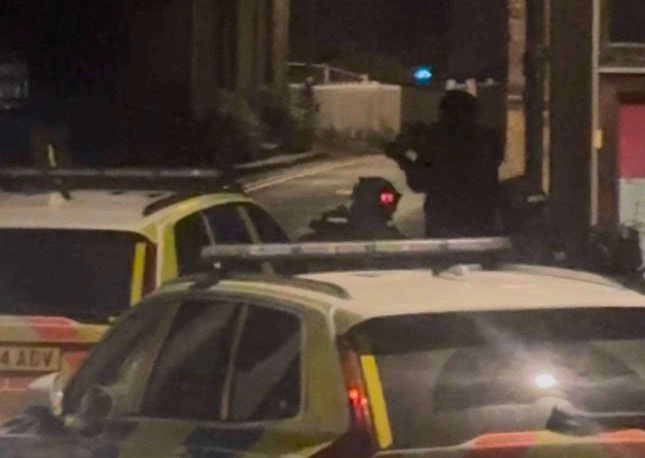 Armed police were spotted near the Smugglers Inn in Herne Bay. Picture: Dean Clark