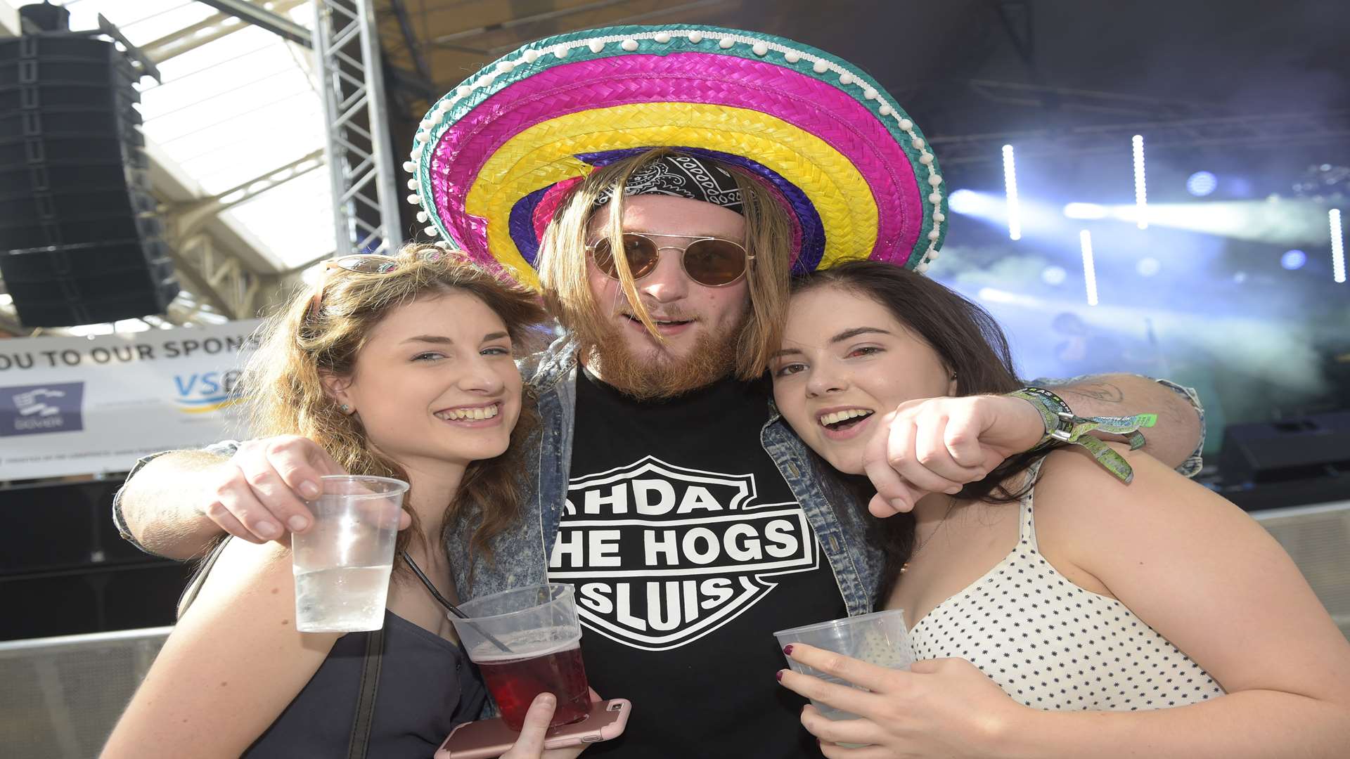 Music fans enjoying the festival yesterday. Picture: Tony Flashman