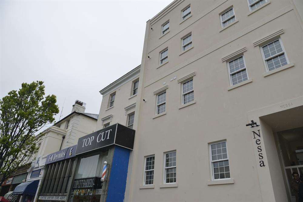 The new apartments in Sandgate Road, Folkestone