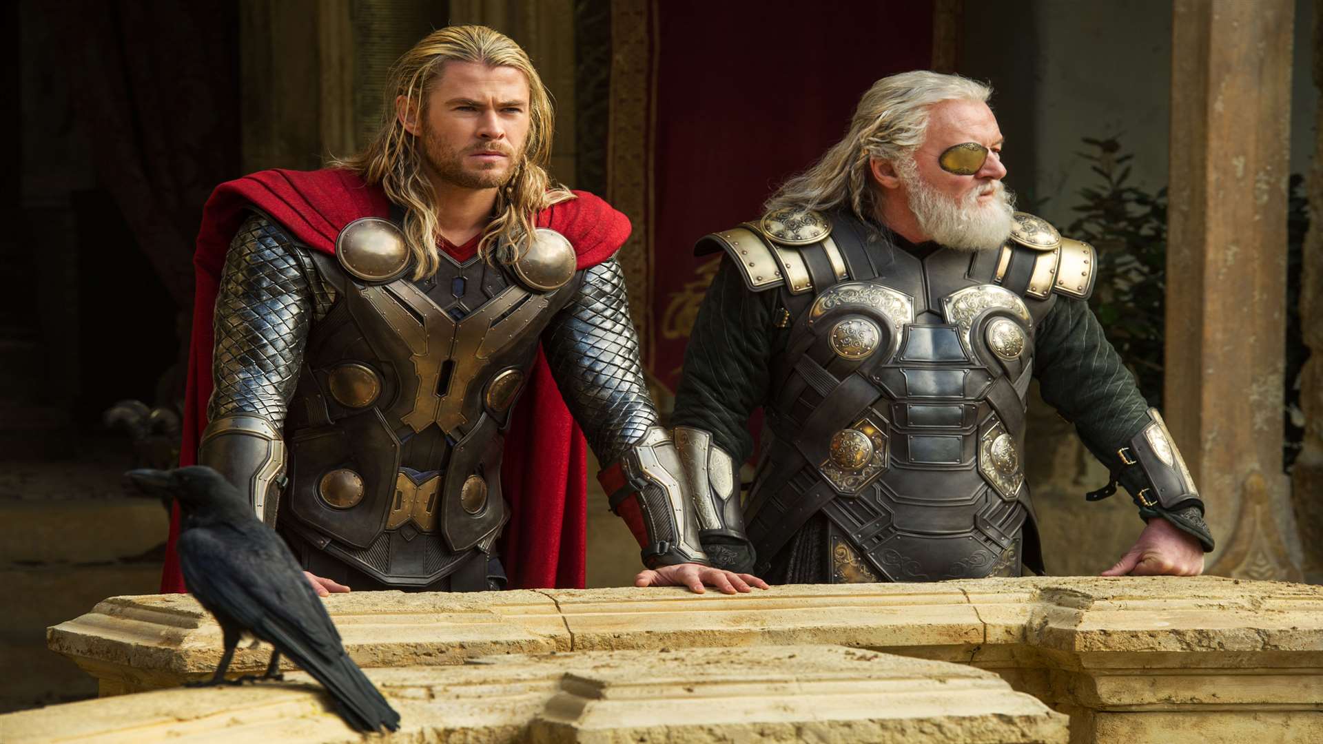 Thor: The Dark World, with Chris Hemsworth as Thor and Anthony Hopkins as Odin. Picture: PA Photo/Marvel
