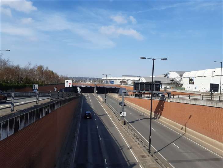 Drivers are facing delays this evening following a crash at the Medway Tunnel