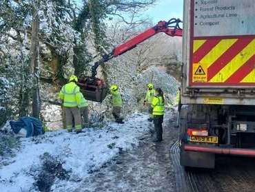 Road closures remain in place to rescue the cars. Martyn Fribbens