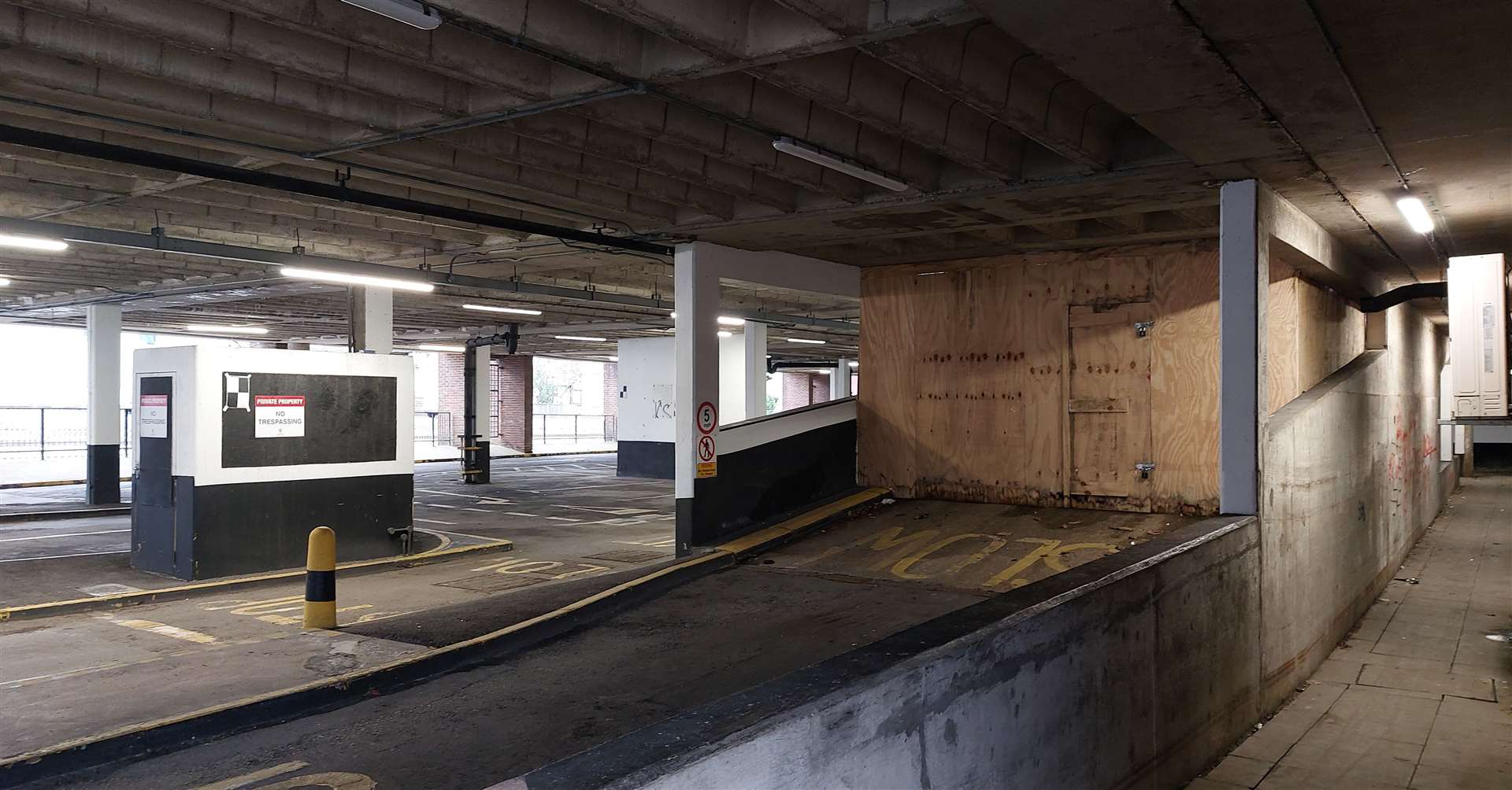 Vandalism forced Ashford Borough Council to close off the top level of Park Mall car park