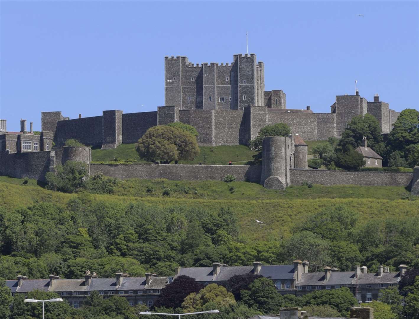 The walk ends at Dover Castle. Picture: Barry Goodwin.