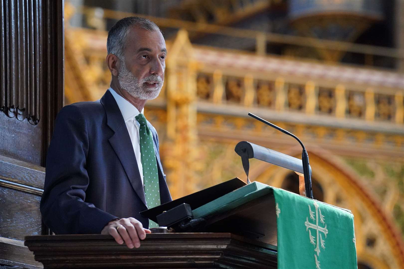 Imran Khan QC addressed the politicians in the congregation at Westminster Abbey directly (Jonathan Brady/PA)