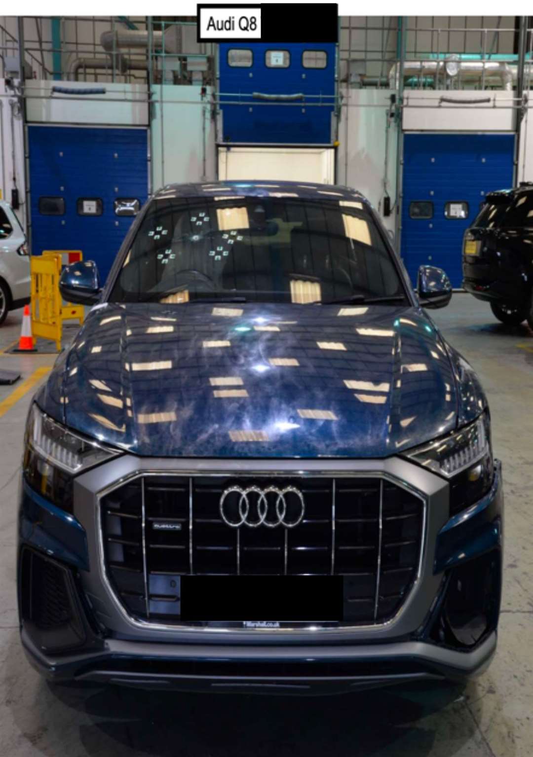 The blue Audi Q8 Chris Kaba was in when he died (Crown Prosecution Service/PA)