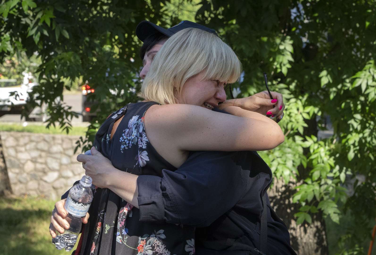 Twenty people remain missing after a Russian airstrike killed at least 18 at a shopping centre in Kremenchuk (Efrem Lukatsky/AP)