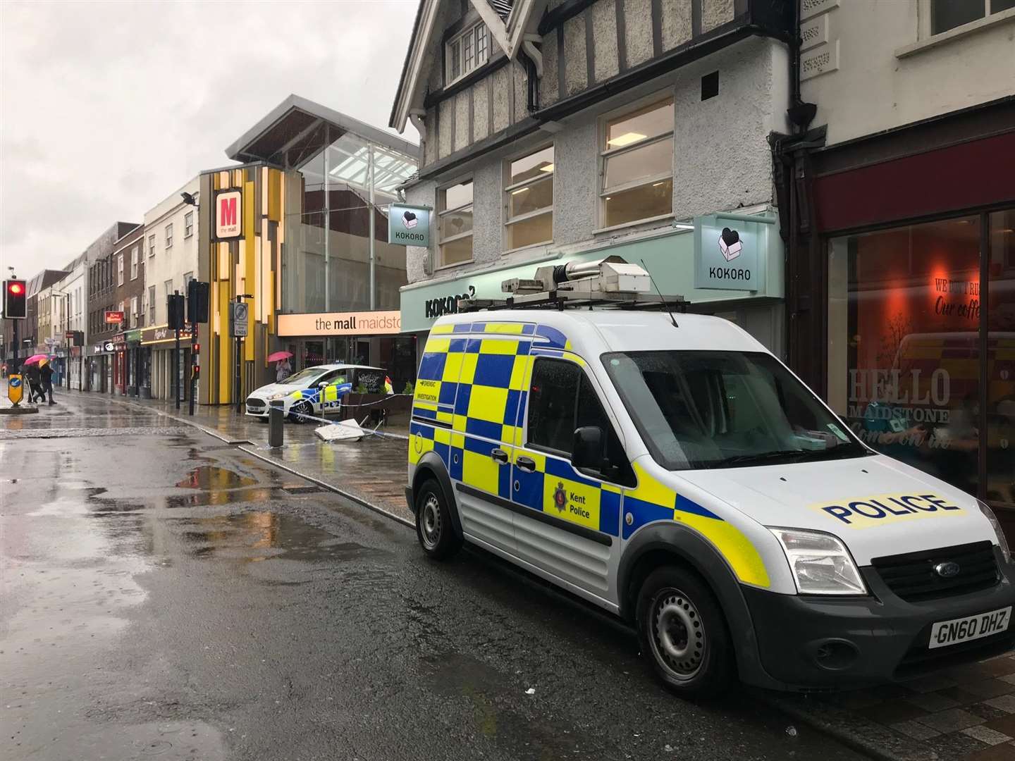 Police have cordoned off the entrance to Dusk 2 Dawn in Maidstone