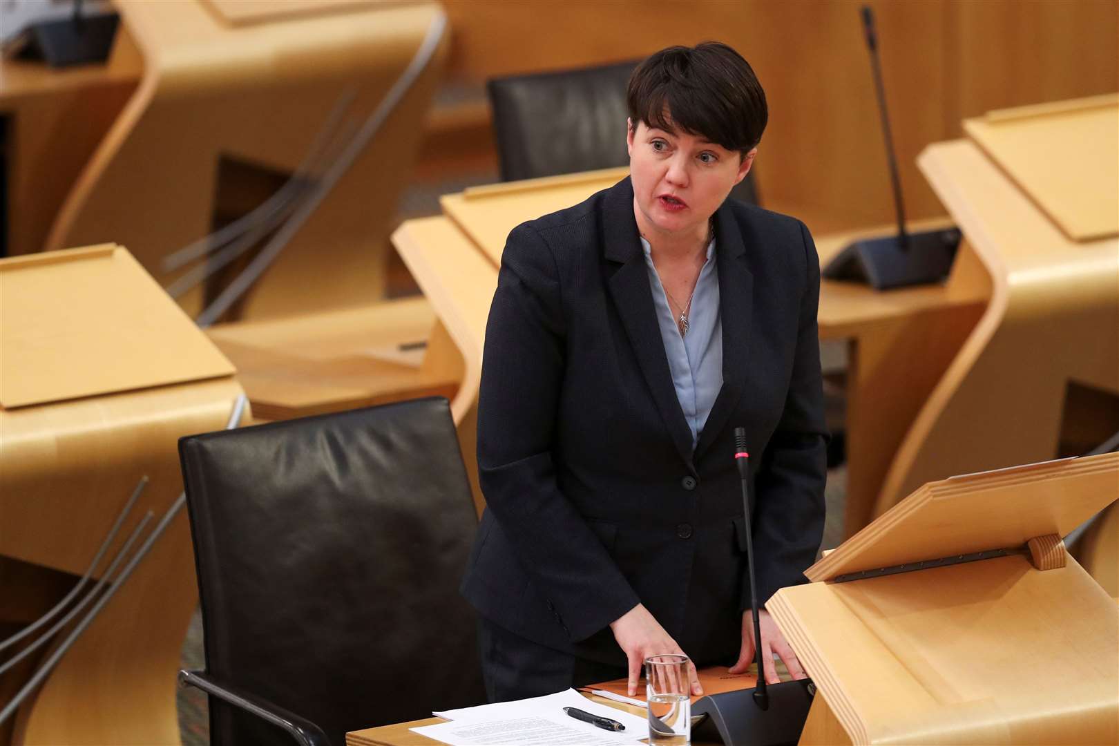 Ruth Davidson was sceptical about the First Minister’s account of events (Russell Cheyne/PA)