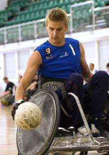 Wheelchair rugby player Steve Brown from Sittingbourne